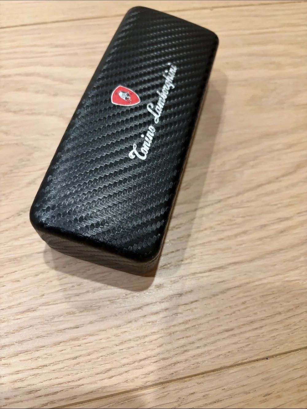 Tonino Lamborghini Black Carbon Fiber Sunglasses Case